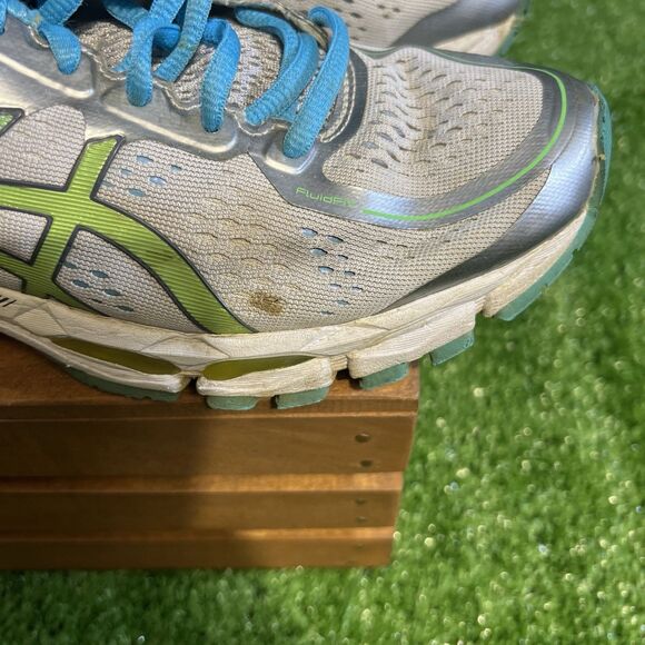 Asics Gel-Kayano 22 Women Size US 8 Running Shoes Teal Green Silver T597Q - Picture 2 of 9